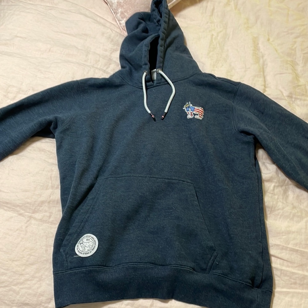 Dark grey goat USA hoodie